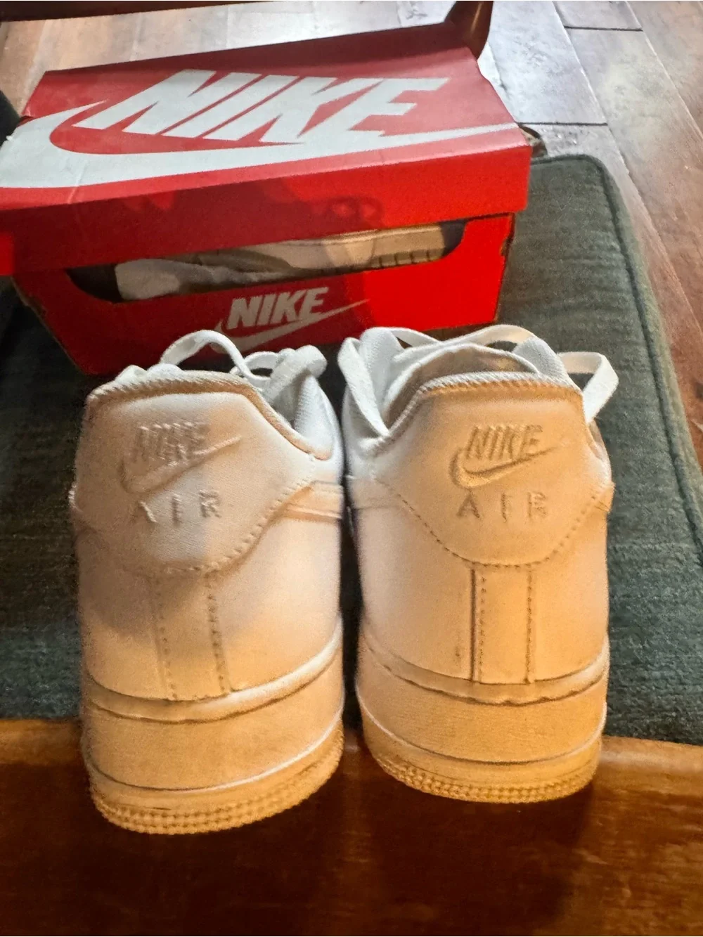 Nike White Low-Top Leather Sneakers